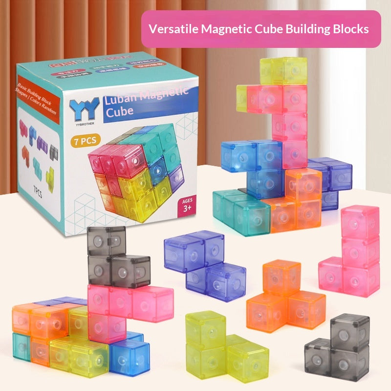 Magnetic Cube Building Blocks Versatile Assembly Toy